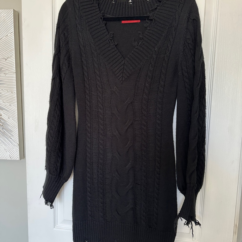 Signature8 Black Knit Sweater